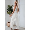 thumbnail image 2 of POGLIP Women's White Cropped Cami Top and High Waist Pants Two Piece Set, 2 of 6