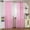 Pink, variant on Joernso Through Rod/Perforated Pure Color Window Panel Drape Door Room Blackout Curtain