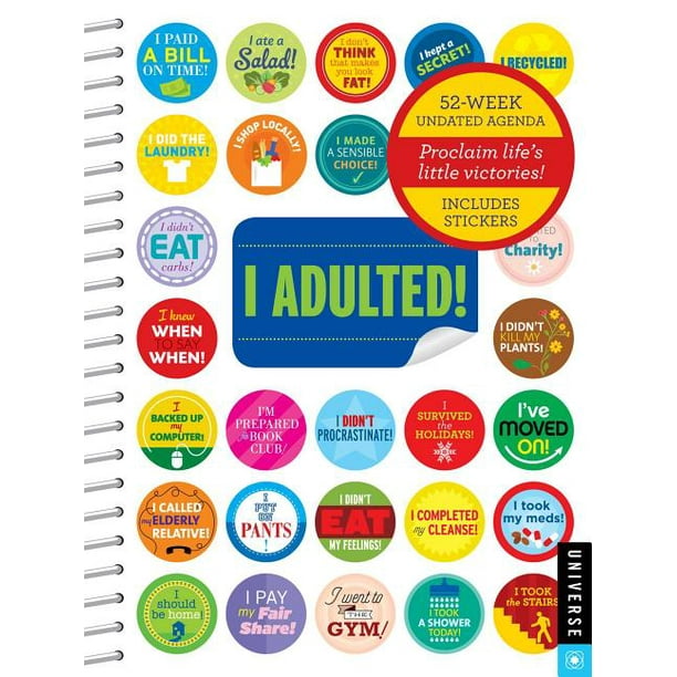 I Adulted! Agenda Undated Calendar Stickers for GrownUps (Other