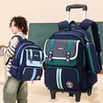 School Bags with wheels Rolling Backpack for boy Kids Student Wheeled