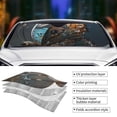 thumbnail image 3 of Kdxio Steampunk Mechanical Butterfly Print Front Windshield Sun Shade,Folding Auto Sunshade for Car Truck SUV-Small, 3 of 5