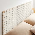 thumbnail image 7 of Headboard, Queen Size, Natural Beige, Vegan Leather, Bedroom, Modern Contemporary HB36760, 7 of 7