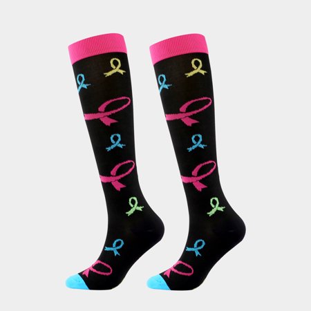 DNAKEN (7 pairs) Compression Socks for Women & Men Circulationis Best Support for Athletic Running,Hiking,Nursing support hose for women compression toe socks