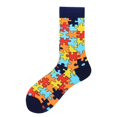 thumbnail image 1 of Calcetines de moda de otoño e invierno para hombres y mujeres, calcetines de patineta con dibujos de animales y rompecabezas de colores, 1 of 6
