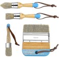 thumbnail image 1 of Juego de Pinceles de Cera Foohvr 4 Piezas Cerdas Naturales Mango de Madera, 1 of 5