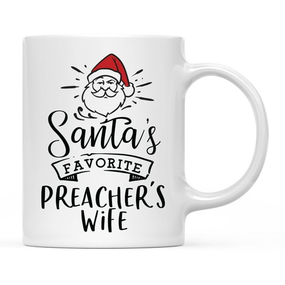 Koyal Wholesale Santa Claus Ceramic Coffee Mug, Preacher's Wife