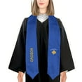 thumbnail image 3 of More design Graduation shawl Kosovo Flag & United States Flag Stole Sash Honor Study Aboard International Students, 3 of 9