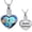 Ra/Blue, variant on Personalize Urn Necklaces for Ashes - Sea Heart Cremation Pendant Necklace Stainless Steel Urn Lockets Ashes Memorial Keepsake Jewelry Gifts for Women