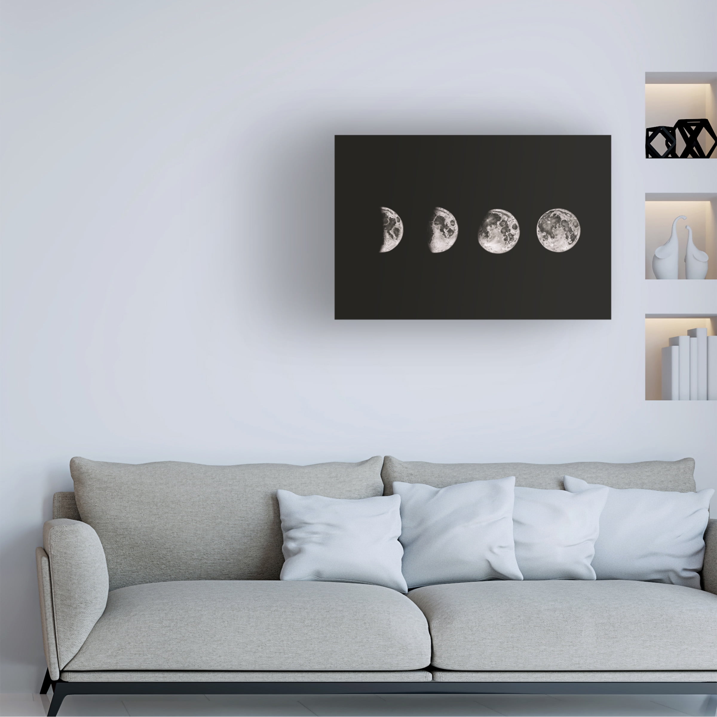 jay stanley 'Lunar Phases' Canvas Art