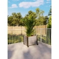 thumbnail image 4 of Urbana 22" L x 18" W x 18" H Vinyl Planter with Wheels, Slate Gray, 4 of 10