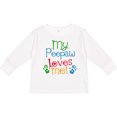 thumbnail image 3 of Inktastic My Peepaw Loves Me Gift Boys or Girls Long Sleeve Toddler T-Shirt, 3 of 5