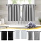 thumbnail image 1 of Fiudx Juego de Cortinas de Color Liso, Diseño Que Bloquea La Luz, Fácil de Lavar y Secar, Ideal para Decorar El Hogar, Ideal para Cocina y Dormitorio, Incluye 2 Paneles., 1 of 7