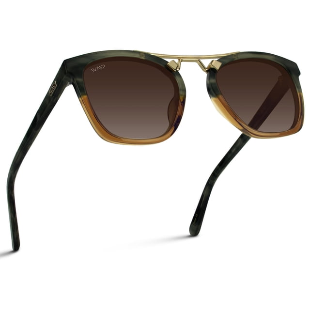 Gafas de Sol WearMe Pro Demi Polarizadas Vintage Cuadradas para Mujer