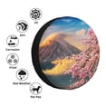 thumbnail image 5 of Easygdp Cherry Blossoms Automobile Tire Dust Cover, 14-17in Spare Tire Cover Universal Fit for Trailer, Car, Truck, SUV, Jeep - 15 inch, 5 of 9