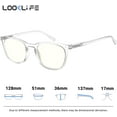 thumbnail image 4 of EFE Clear Frame Reading Glasses Blue Light Blocking Reading Glasses Lightweight Eyeglasses, 4 of 10