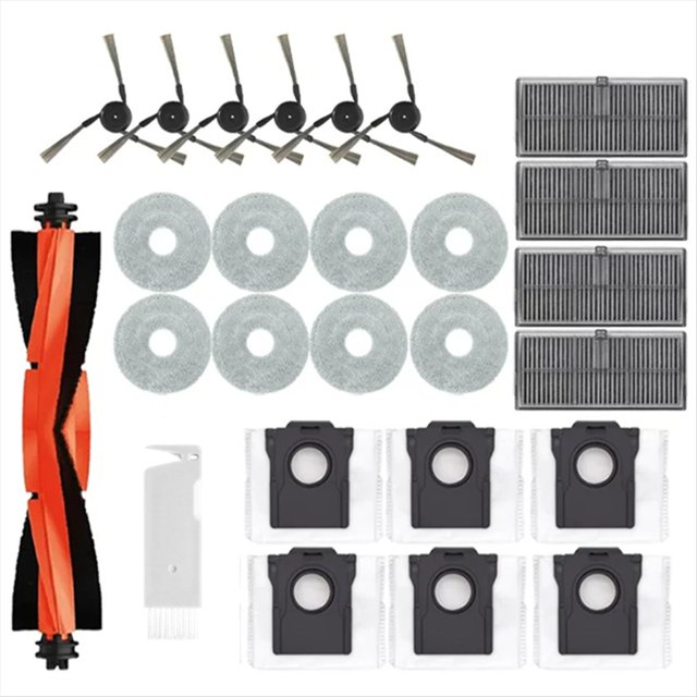 Para X40 Ultra, X40 Pro, S30 Pro Ultra Aspiradora Cepillo Lateral Principal Filtro Hepa Paño de Fregona Accesorios para Bolsa de Polvo
