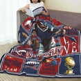 thumbnail image 5 of Football Blanket American Football Sport Team Throw Blanket Soft Flannel Plush Football Style Blanket Gift for Men Women Boys Kids Football Lovers Fan Gifts for Sofa Bed Couch Decor 50"X40", 5 of 5