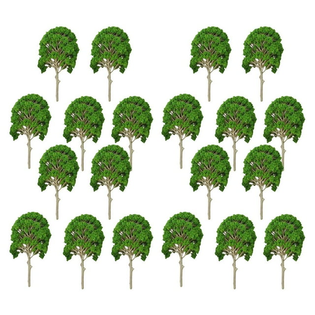 20Pcs Trees Ferrocarriles Parque Paisaje DIORAMAS 1: 50-1: 75 Calibrador