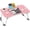 Pink, variant on Folding Lap Desk, 23 Inch Portable Wood Black Laptop Bed Desk Lap Desk with Cup Holder, for Working Reading Writing, Eating, Watching Movies for Bed Sofa Couch Floor-Black-ZD01