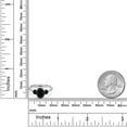 thumbnail image 6 of Gem Stone King 925 Sterling Silver Black Onyx Engagement Ring for Women | 2.44 Cttw | Oval 9X7MM | Gemstone December Birthstone | Size 6, 6 of 6