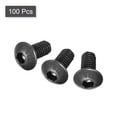 thumbnail image 3 of Uxcell M4x8mm Hex Socket Button Head Cap Bolts Screws Alloy Steel Black 100 Pack, 3 of 5