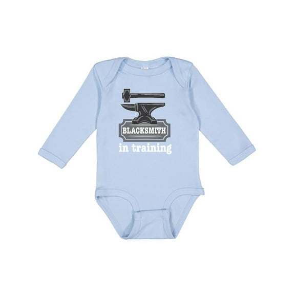 Inktastic Future Blacksmith in Training Boys or Girls Long Sleeve Baby Bodysuit