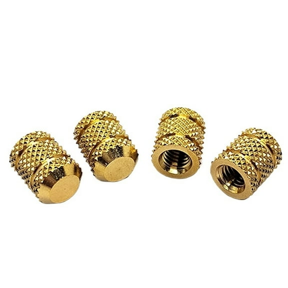 Brass Heat Set Insert Nuts Injection Molding Hot Melt Embedded Threaded Insertion Copper Nut For Plastic 3d Printing