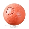 thumbnail image 2 of Orange Interactive Pet Toy With Automatic Rolling Motion And Sound Abs And Silica Gel For Cats And Dogs, 2 of 7