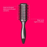 Conair Diamond Ceramic Large Vented Round Hairbrush, Heat-Activated Technology