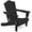 Black, variant on SONGMY Folding Adirondack Chair, HDPE All-Weather Patio Chairs, Wooden Textured Lawn Chair for Poolside, Backyard, Deck, Fire Pit, Orange