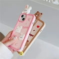 thumbnail image 4 of Cute Phone Case Compatible with iPhone 11 Pro Max, Silicone Camera Lens Protector Cover 3D Retro Kawaii Protective Phone Cases Cover (Rabbit, iPhone 11 Pro Max), 4 of 14