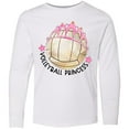 thumbnail image 3 of Inktastic Volleyball Princess Tiara Long Sleeve Youth T-Shirt, 3 of 5