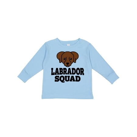 

Inktastic Dog Chocolate Labrador Squad Boys or Girls Long Sleeve Toddler T-Shirt