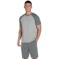 thumbnail image 6 of Iceglad Mens Pajama Set 2 Piece Short Sleeve Sleepwear Lounge Set Soft Quick Dry Lightweight Summer PJs Crew Neck Top & Shorts Casual Homewear with Pockets, 6 of 7