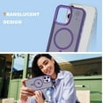 thumbnail image 3 of Compatible for iPhone 11 Phone Case Translucent  iPhone 11 Case 6.1" [Great Grip Feeling][Compatible for Mag-Safe], Purple, 3 of 7