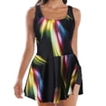 thumbnail image 2 of Women's Plus Size Athletic Swimwear Two Tops with Swim Shorts L-4XL, 2 of 9
