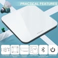 thumbnail image 2 of Báscula Corporal Digital Mpbeking de alta Precisión con Bluetooth y Pantalla LED Color blanco, 2 of 5