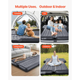 thumbnail image 6 of Car Air Mattress, Inflatable Camping Mattress, Oxford Thickened Travel Bed - Portable Sleeping Pad with Air Pump, Fits SUV, MPV, Sedan - Gray, 6 of 6