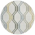 thumbnail image 2 of Addison Rugs Chantille Indoor/Outdoor Transitional Mid-century Modern Ivory Machine Washable Round Rug, 8' x 8', 2 of 8