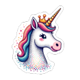 thumbnail image 3 of cartoon Unicorn Theme Stickers, Waterproof Unicorn Theme Sticker for Water Bottle Laptop Phone Cases Planner Skateboard Luggage Helmet Party Favor Decor, Ideal for Adults Teens Teacher Rewards, 3 of 9