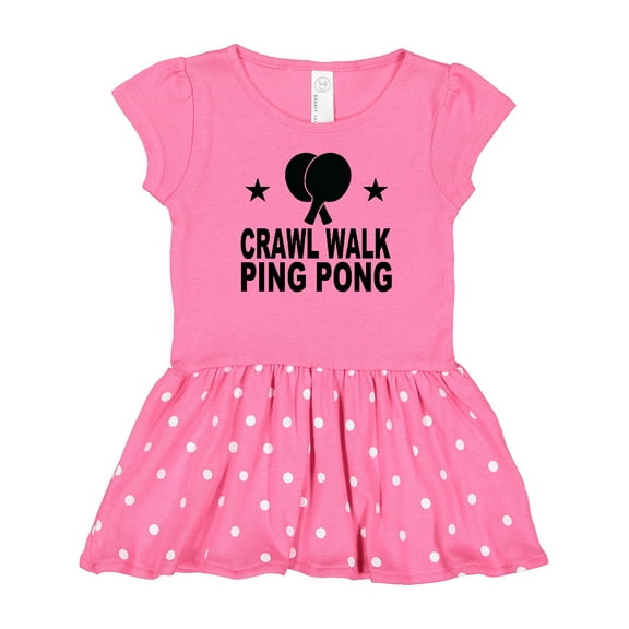 Inktastic Crawl Walk Ping Pong Gift Baby Girl Dress
