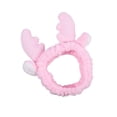 thumbnail image 1 of Jumpingount Diadema elástica y elástica para el pelo de ducha Demarkt para una amplia aplicación, diademas con orejas de animales y lazo bonito Accesorio para el cabello Rosa, 1 of 6