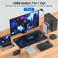 thumbnail image 2 of Conmutador HDMI NerdeThos 7x1 4K @60Hz UltraHD Dolby HDR10 2.0, 2 of 7