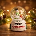 thumbnail image 3 of Fmbmuo Christmas Snow With Light Resin Glass Snowball Ornament Light Up Holiday Desktop Decor Xmas Gift For Kids Home Tabletop Decoration, 3 of 6