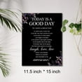 thumbnail image 2 of Canvas Wall Art Inspirational Today is a Good Day Quote Canvas Print Painting Home Wall Decor Framed Gift 12 x 15 Inches, 2 of 5