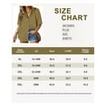thumbnail image 3 of TIYOMI Ladies Plus Size Cotton Shirts Short Sleeve 4X Army Green Collared Tops Solid Shirts Casual Button Down Blouse 4XL 24W 26W, 3 of 3