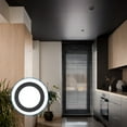 thumbnail image 7 of Goof Rings for 4 Inch Recessed Can Lighting, 8 Pcs Metal Goof Trim Rings, Outer Diameter 6.77-inch Inner Diameter 4.25-inch, Matte Finish Black, 7 of 7