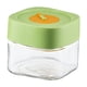 thumbnail image 5 of Tarro de vidrio para almacenar, tarro reutilizable para pepinillos, tarro hermético, bote para cereales, tarro para galletas verde 500ml, 5 of 9