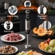 thumbnail image 5 of PRASKY Blender de Inmersión Manual, Blender de Mano 6 en 1 para Cocina, Procesador de Alimentos de 20 Velocidades, Batidor de Huevos, Espumador de Leche, Vaso (Negro), 5 of 9