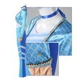 thumbnail image 4 of 5PC Blue Princess Rise of Red Cosplay Costume for Women, Blue Jacket, Top, Pants, Gloves and Choker Collection, Halloween Costume for Anime Masquerade Birthday Party, 4 of 9